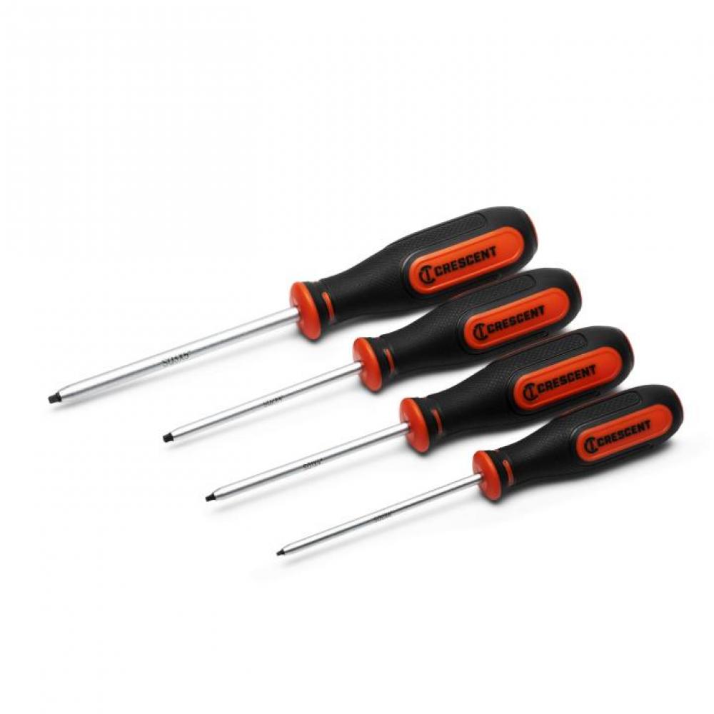 SCREWDRIVER SET, 4PC, SQUARE, DM