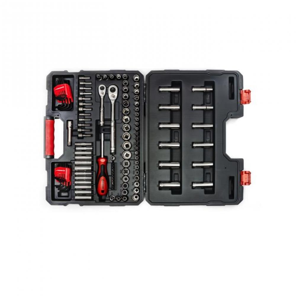 MECHANICS TOOL SET,121PC,1/4&3/8&#34;DR