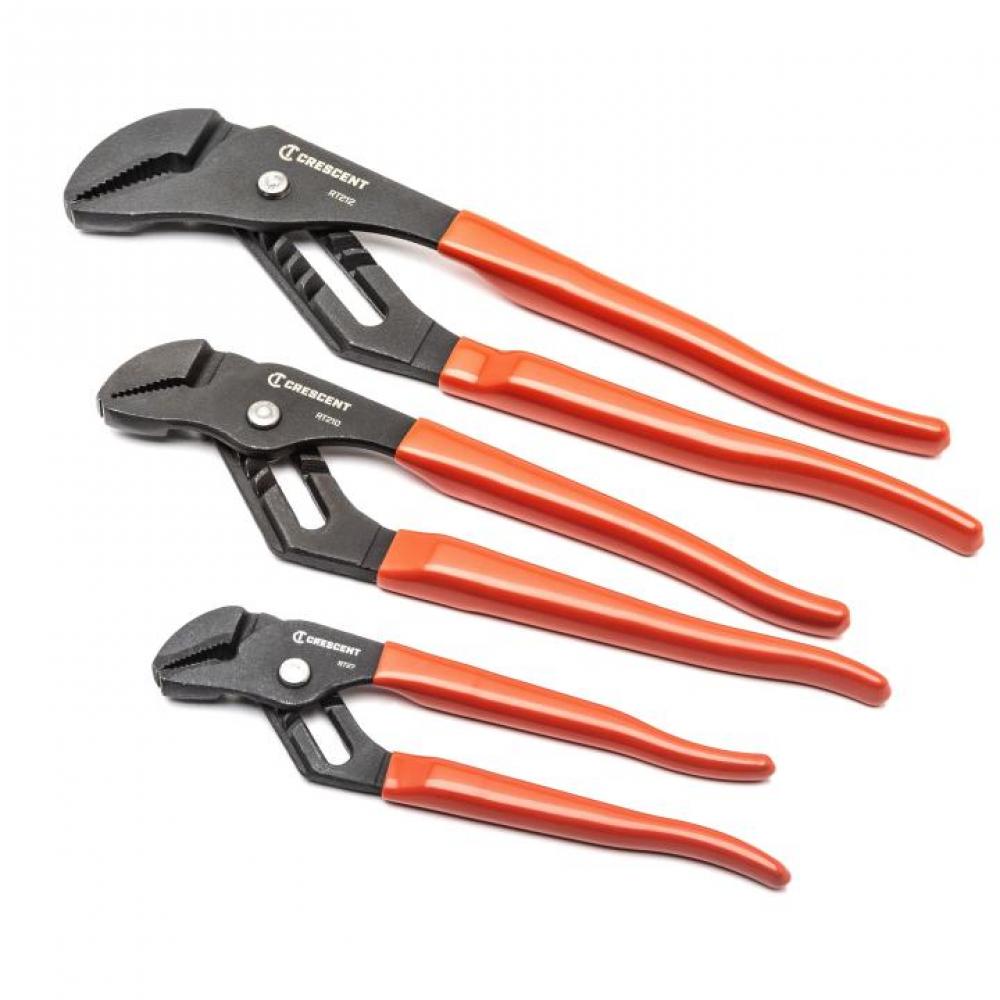 PLIER SET, 7&#34; 10&#34; 12&#34;, T&G, STRAIGHT JAW