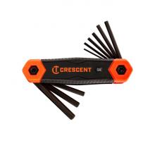 Crescent CHKFSAE9 - FOLDING HEX KEY SAE 9PC