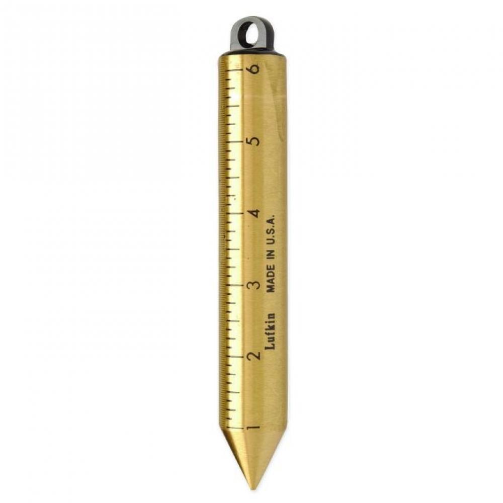 PLUMB BOB, 20OZ, CYL, BRASS, METRIC/SAE