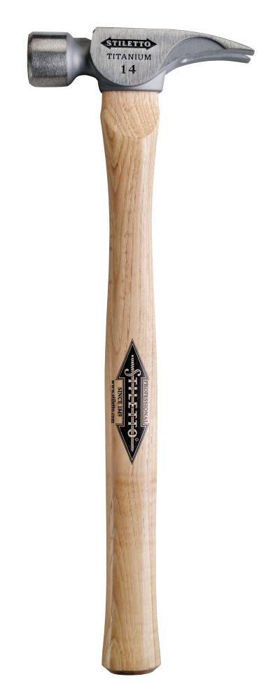 14 oz Titanium Milled Face Hammer with 18 in. Straight Hickory Handle