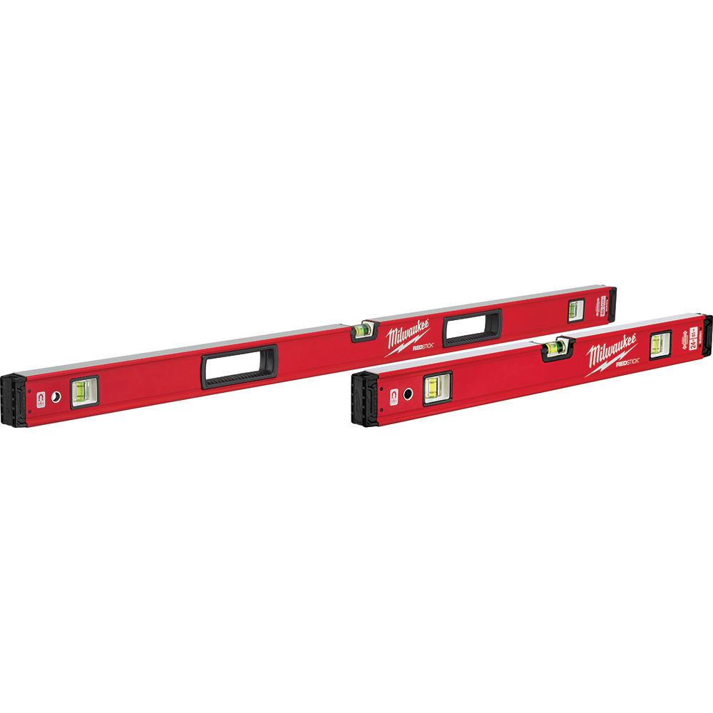 24 in./48 in. REDSTICK™ Magnetic Box Level Set