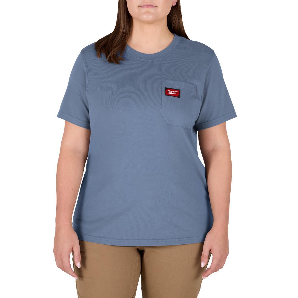 Women&#39;s GRIDIRON™Pocket T-Shirt - Short Sleeve Blue S