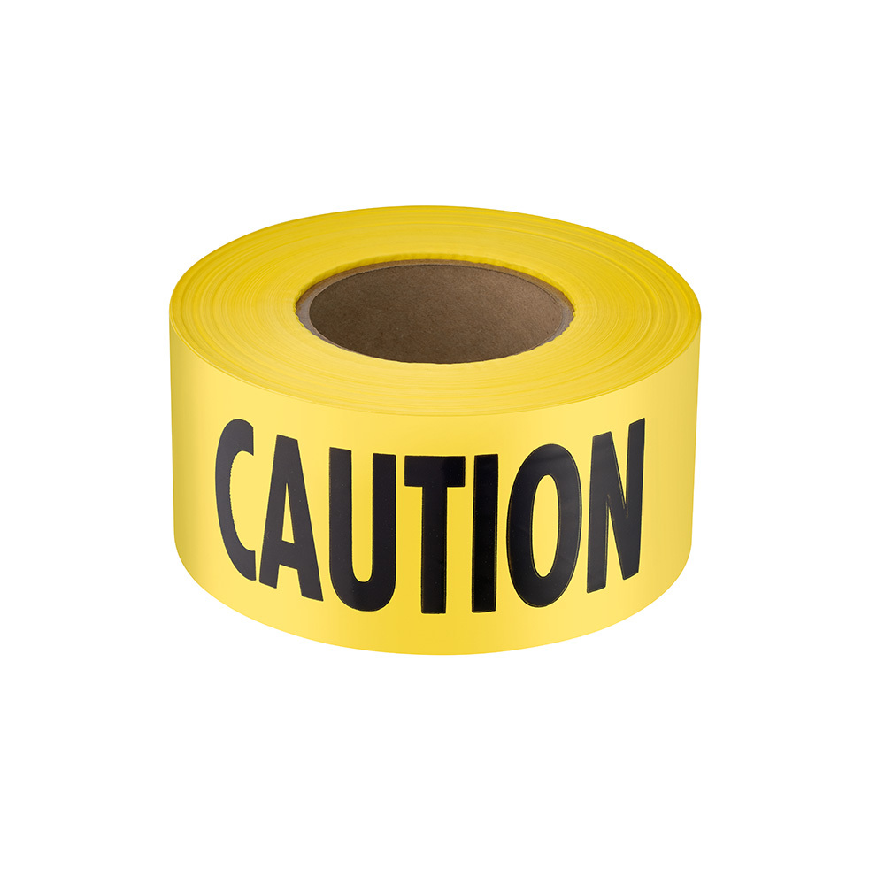 1000 ft. Premium Yellow Barricade Tape - Caution