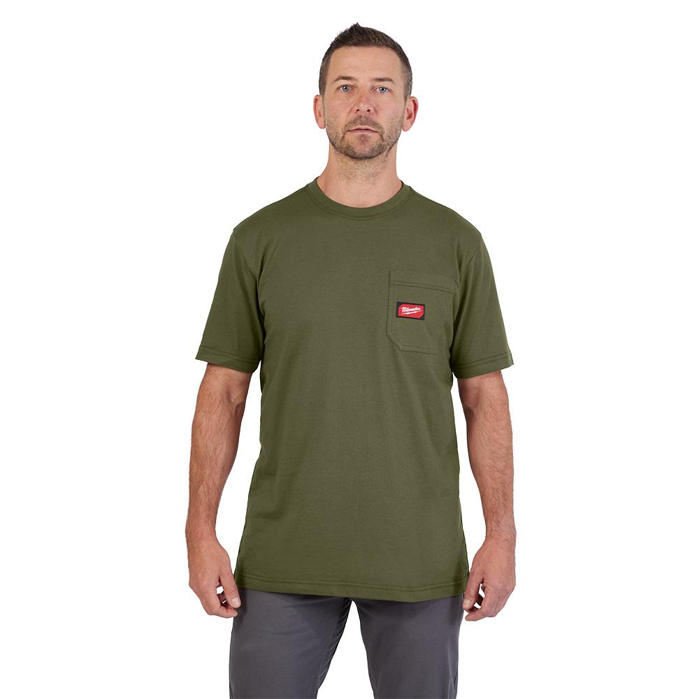 GRIDIRON™ Pocket T-Shirt - Short Sleeve Green L