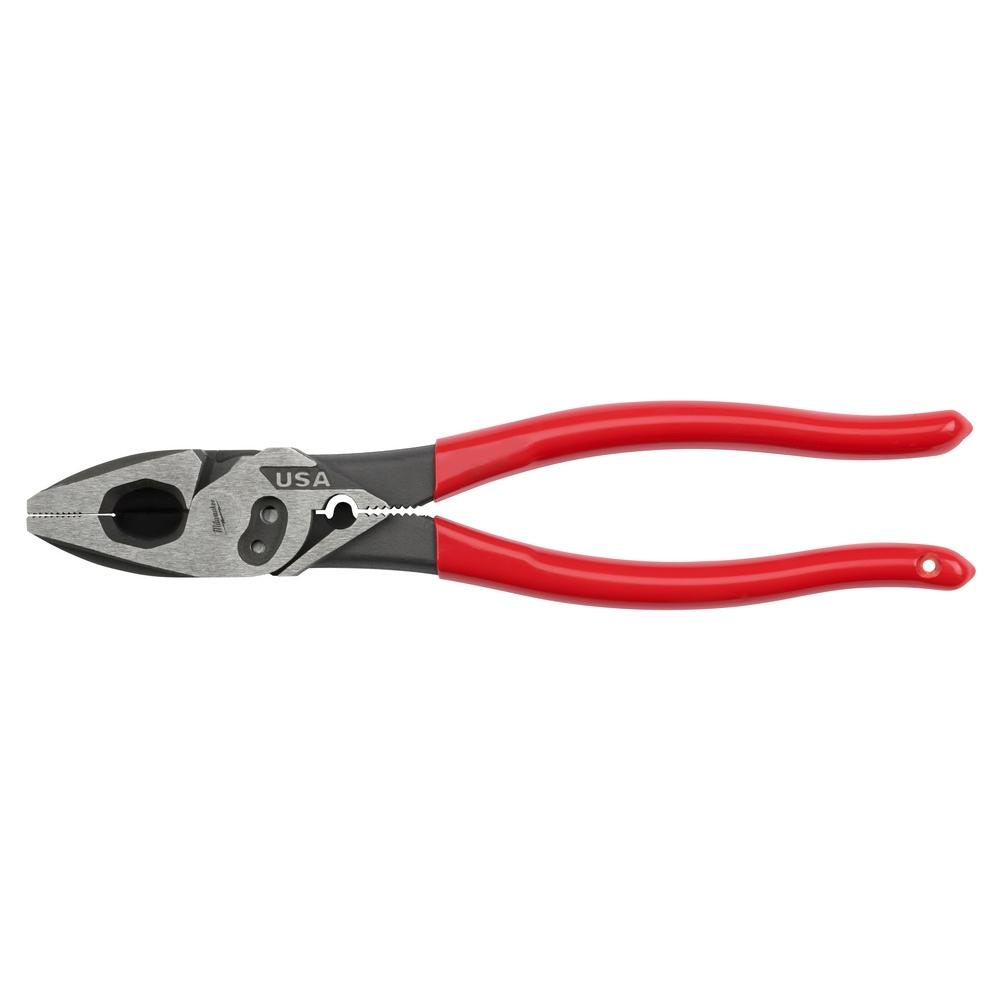 9&#34; Lineman&#39;s Dipped Grip Pliers w/ Crimper & Bolt Cutter (USA)