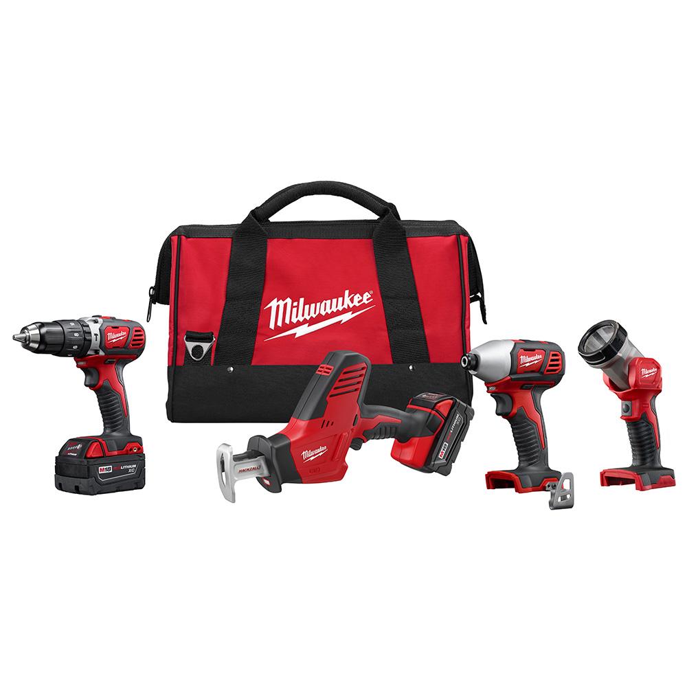 M18™ Cordless Lithium-Ion 4-Tool Combo Kit 2695-24