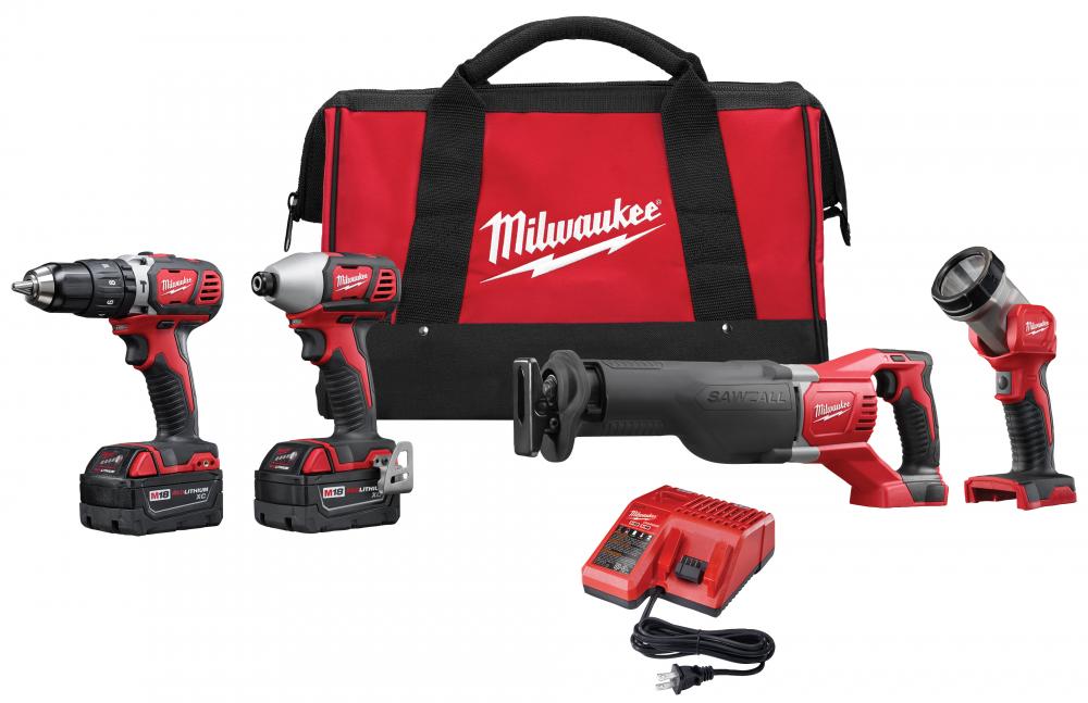 M18™ Cordless Lithium-Ion 4-Tool Combo Kit 2696-24