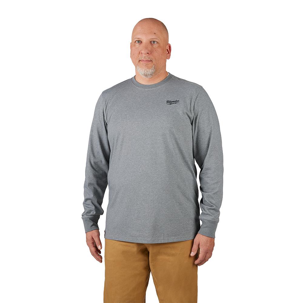 FREEFLEX™ Hybrid Work Tee - Long Sleeve - Gray 3X