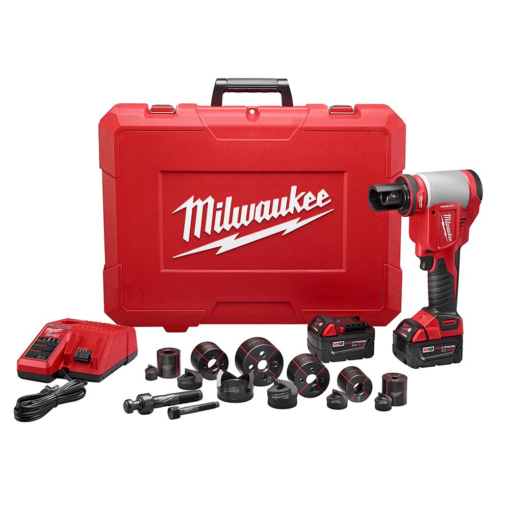 M18™ FORCE LOGIC™ 10-Ton Knockout Tool 1/2 in. to 2 in. Kit