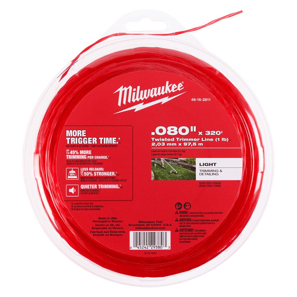 Milwaukee .080&#34; x 940’ (3 lbs.) Twisted Trimmer Line