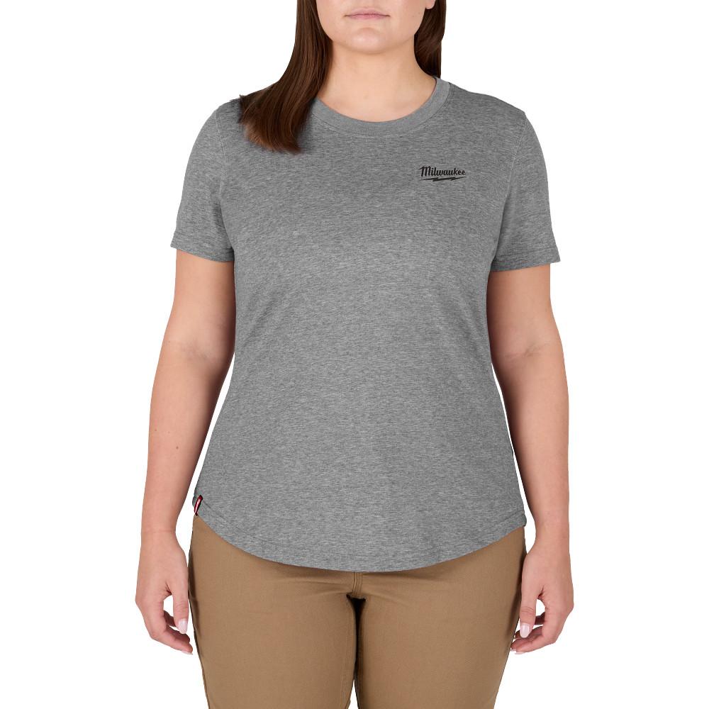 Women&#39;s FREEFLEX™ Hybrid Tee - Short Sleeve Gray 2X