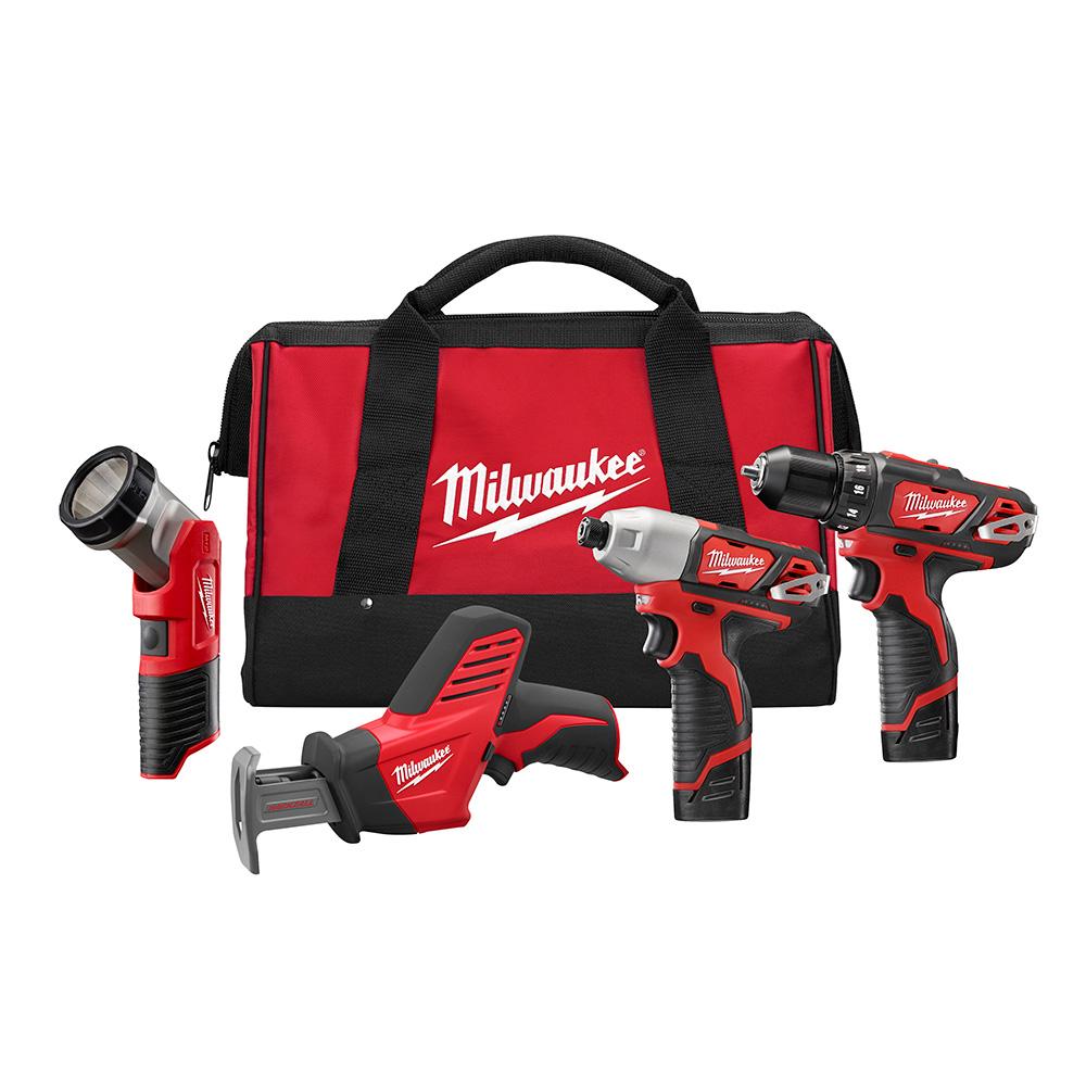 M12™ Cordless Lithium-Ion 4 Tool Combo Kit