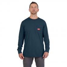 Milwaukee 606BL-S - GRIDIRON™ Pocket T-Shirt - Long Sleeve Blue S