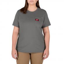 Milwaukee F451G-2X - Women's GRIDIRON™Pocket T-Shirt - Short Sleeve Gray 2X