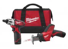 Milwaukee 2490-82 - M12™ Cordless Lithium-Ion 2-Tool Combo Kit-Reconditioned