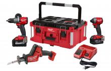 Milwaukee 2997-23PO - M18™ 3 Pc. PACKOUT™ Combo Kit