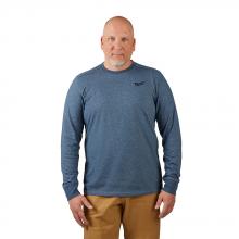 Milwaukee 604BL-3X - FREEFLEX™ Hybrid Work Tee - Long Sleeve - Blue 3X