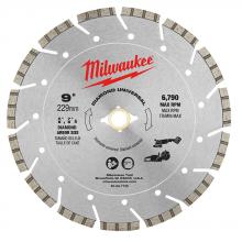 Milwaukee 49-93-7125 - 9 in. Diamond Seg Blade