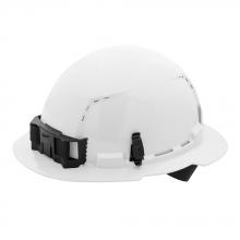 Milwaukee 48-73-1201 - White Full Brim Vented Hard Hat w/4pt Ratcheting Suspension - Type 1, Class C