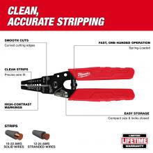 Milwaukee 48-22-3044 - 10-24 AWG Compact Comfort Grip Wire Stripper & Cutter