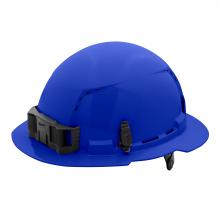 Milwaukee 48-73-1225 - Blue Full Brim Vented Hard Hat w/6pt Ratcheting Suspension - Type 1, Class C