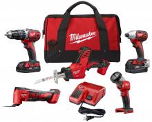 Milwaukee 2694-25CX - M18™ Cordless Lithium-Ion 5-Tool Combo Kit