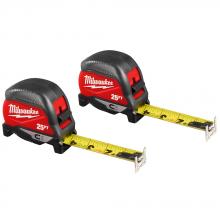 Milwaukee 48-22-1025MG - 25ft Magnetic Tape Measure 2-Pack