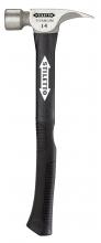 Milwaukee TI14MC-F - 14 oz Titanium Milled Face Hammer with 18 in. Hybrid Fiberglass Handle