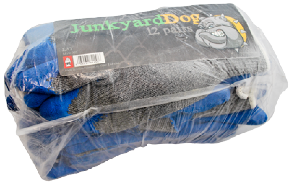 JUNKYARD DOG RUBBER LATEX POLY COTTON BLEND 12 PACK COATED - X