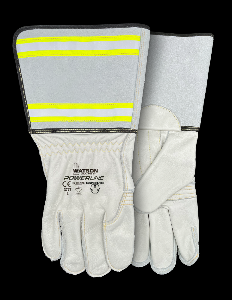 CIRCUIT BREAKER FULLGRAIN COW REFLECTIVE GAUNTLET UTILITY - X