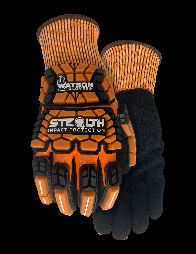 STEALTH ORANGE CRUSH A5 13GG FULLDIP SANDY NITRILE TPR IMPACT - XXL