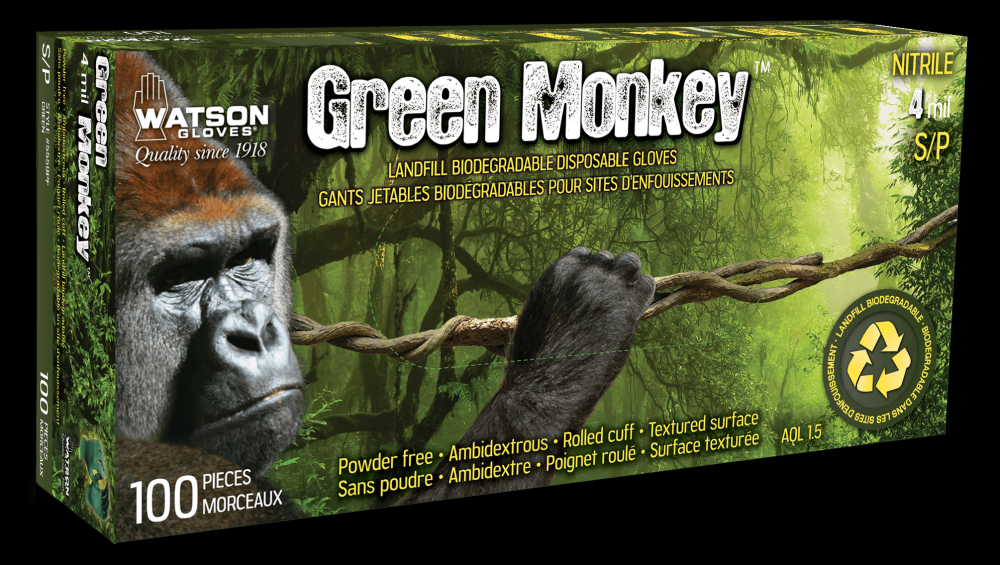 GREEN MONKEY RECLAIM 4 MIL NITRILE DISPOSABLE - XXL