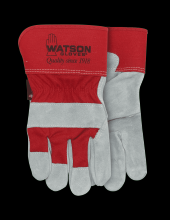 Watson Gloves 104-X - MEAN MOTHER SPLIT COWHIDE COTTON DRILL BACK COMBO - X