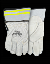 Watson Gloves 3776-X - MEAT HOOK FULLGRAIN COW REFLECTIVE 3 INCH CUFF UTILITY - X