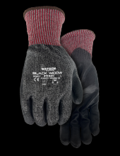 Watson Gloves 384-XXL - STEALTH BLACK WIDOW A6 13GG LIGHT POLYURETHANE COATED - XXL