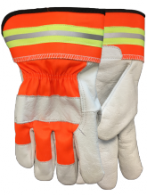 Watson Gloves 4019HV-X - FLASHBACK PREMIUM FULLGRAIN BUFFALO NYLON HI VIS COMBO - X