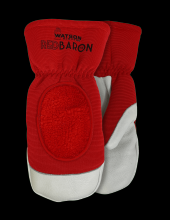 Watson Gloves 94005-X - RED BARON FULLGRAIN COW SHERPA LINED MITT COMBO - X