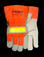 Watson Gloves 94006HHV-XXL - WINTER FLASHBACK FULL COW HIVIS NYLON EC100 LINED COMBO - XXL