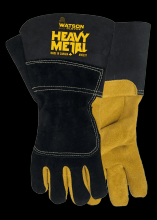 Watson Gloves 9533T-XXL - BLACK VELVET SPLIT ELK BACK FULL REVERSE PALM WELDING C100 LINED - XXL