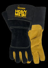 Watson Gloves 9533TCR-XXL - BLACK VELVET A5 SPLIT ELK BACK FULL REVERSE PALM C100 LINED WELDING - XXL