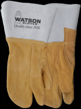 Watson Gloves 9535-12 - BUCKWELD SPLIT ELK ONE FINGER MIT COTTON LINED WELDING - 12