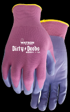 Watson Gloves 334-S - DIRTY DEEDS NITRILE PALM POLY/NYLON WOMENS GARDEN - S