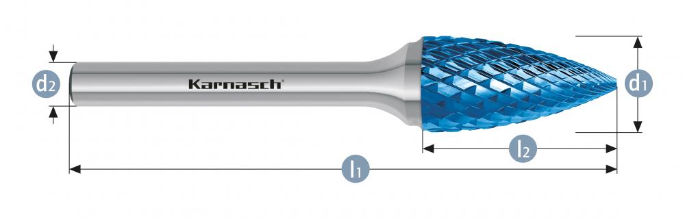 Tungsten carbide burr - BLUE-TEC