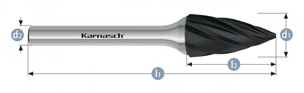 Tungsten carbide burr - BLACK-TEC