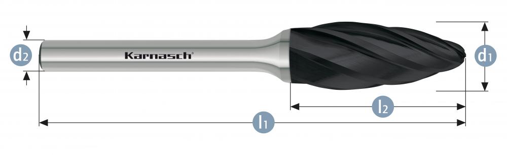 Tungsten carbide burr - BLACK-TEC