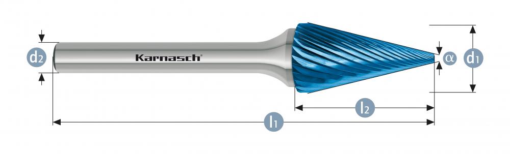 Tungsten carbide burr - BLUE-TEC