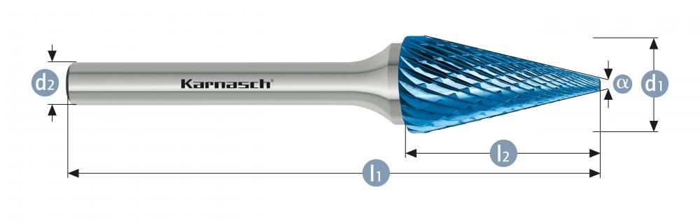 Tungsten carbide burr - BLUE-TEC