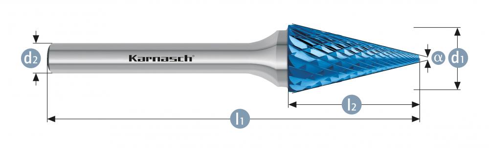 Tungsten carbide burr - BLUE-TEC